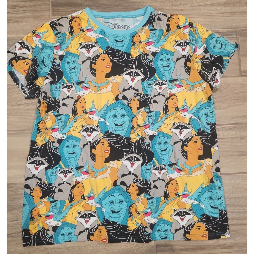Disney Store Pocahontas Cakeworthy T-Shirt for Women Size AOP Meeko size 2x